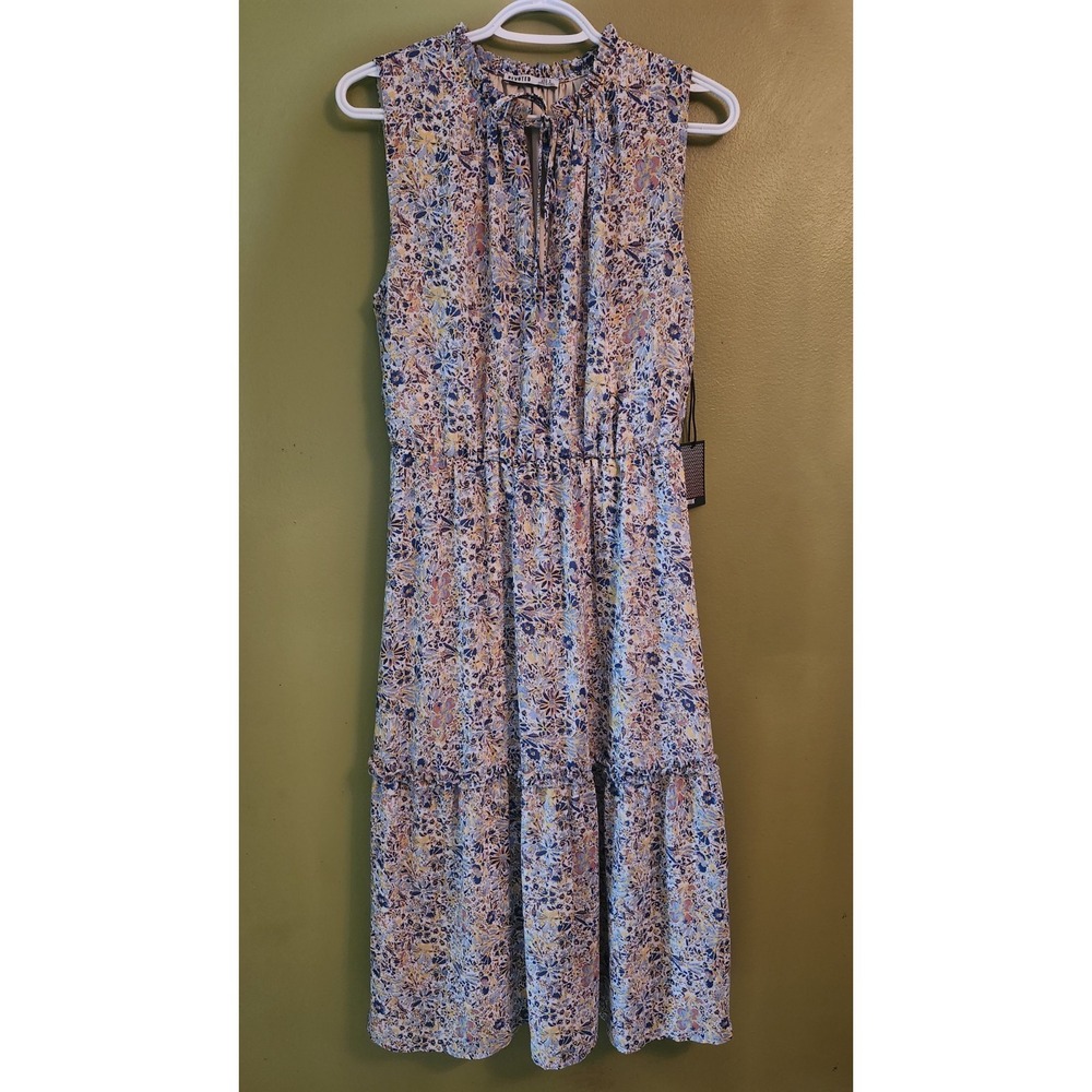 Devoted Floral Lined Maxi Dress, Sleeveless, Cinched Waste. Womens Medium.
